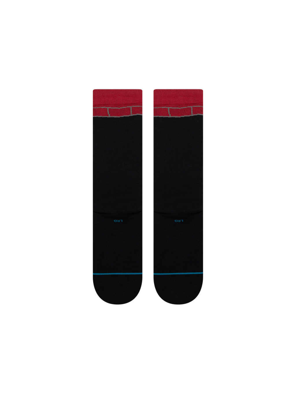 Stance The Grinch X Down The Chimney Crew Socks - BLACK, back view