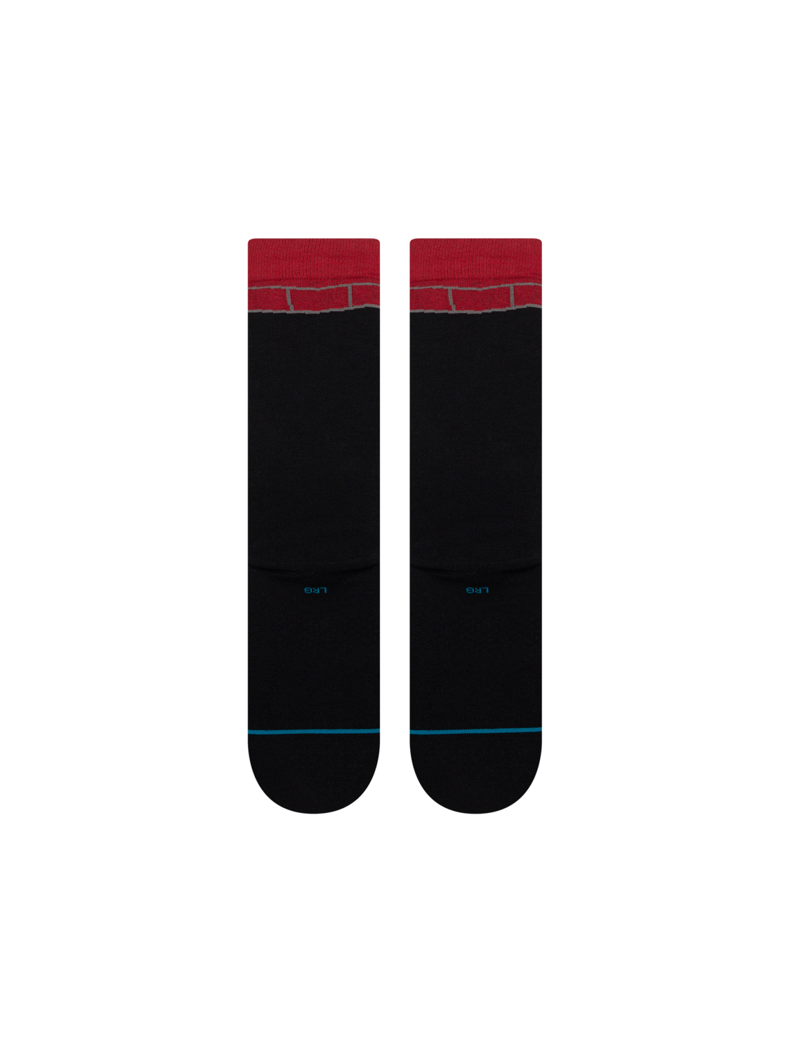 Stance The Grinch X Down The Chimney Crew Socks - BLACK, back view