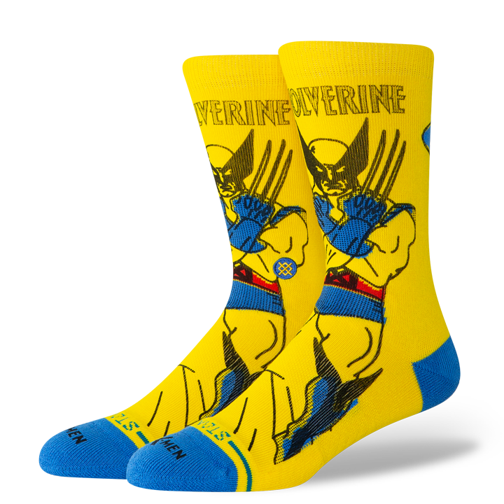 Stance Wolverine Crew Socks - Yellow, front