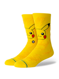 Stance Pokémon x Pikachu Bolt Crew Socks - YELLOW, front view