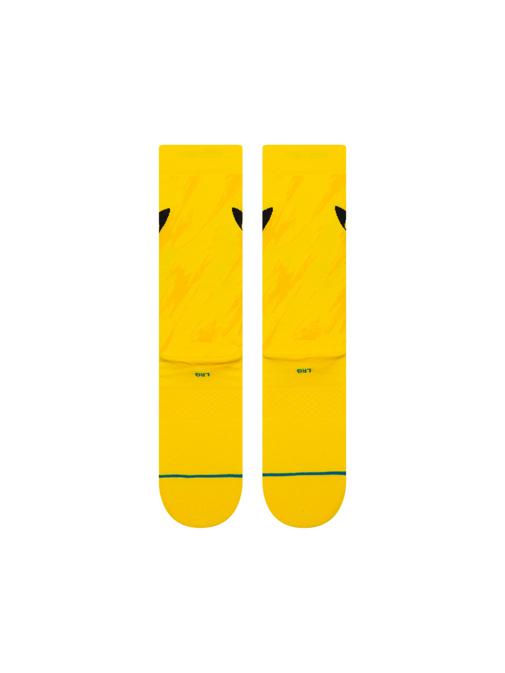Stance Pokémon x Pikachu Bolt Crew Socks - YELLOW, back view