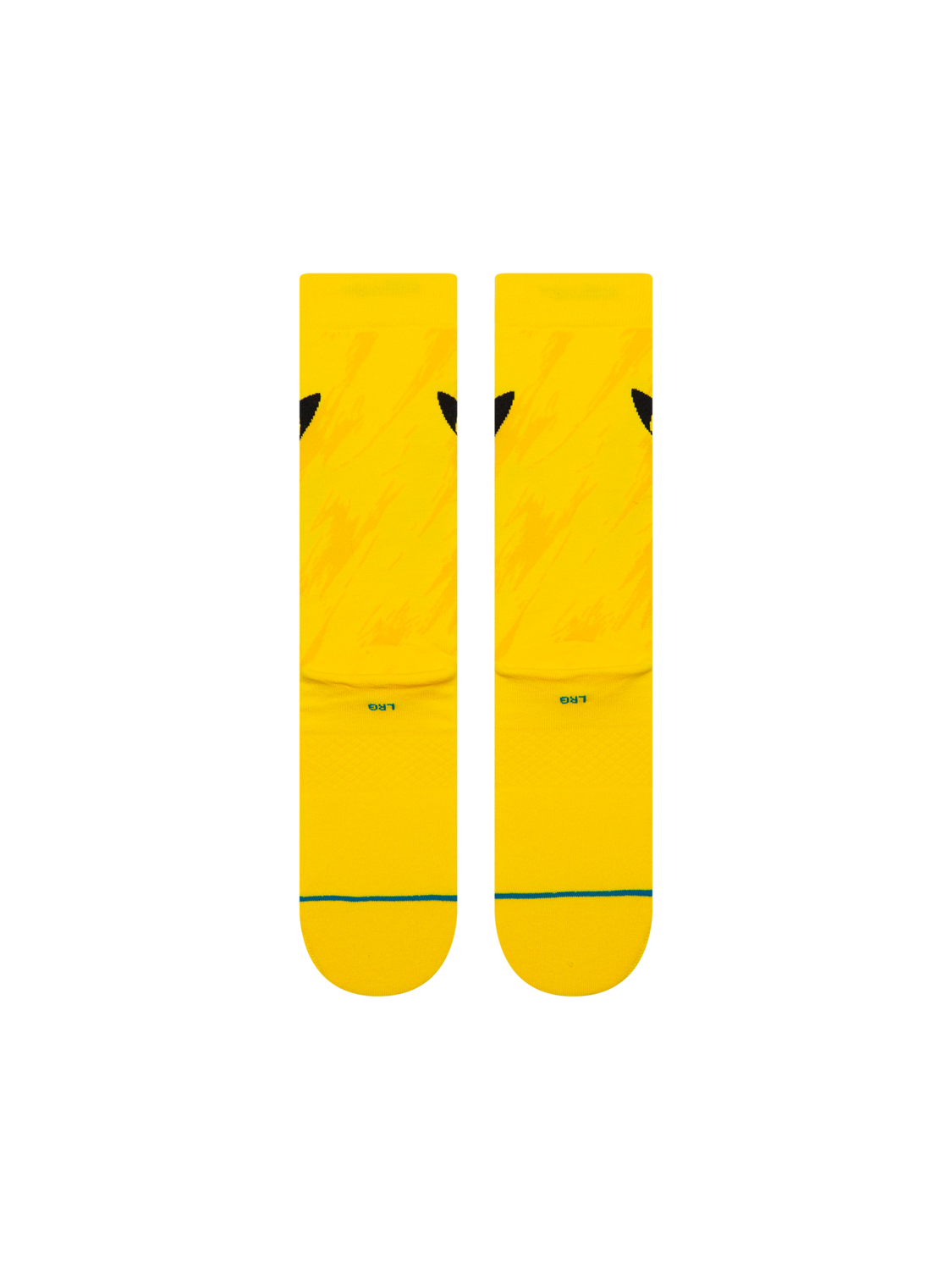 Stance Pokémon x Pikachu Bolt Crew Socks - YELLOW, back view