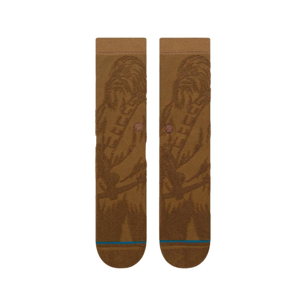 Stance Star Wars x Reverse Chewie Crew Socks - TOBACCO, alternate view