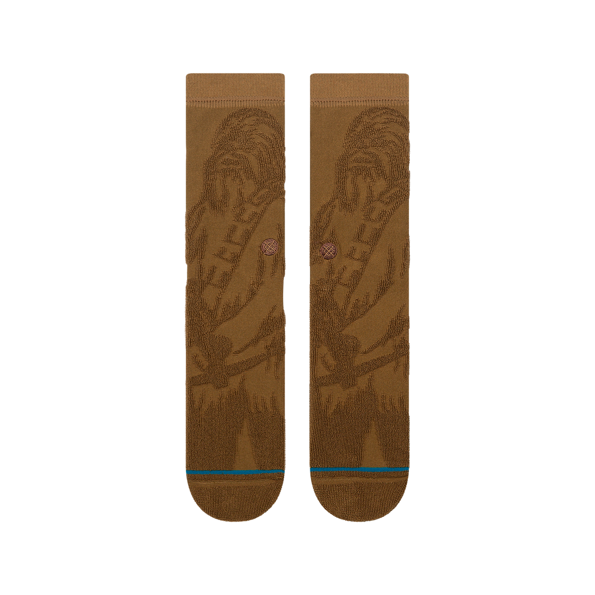 Stance Star Wars x Reverse Chewie Crew Socks - TOBACCO, alternate view