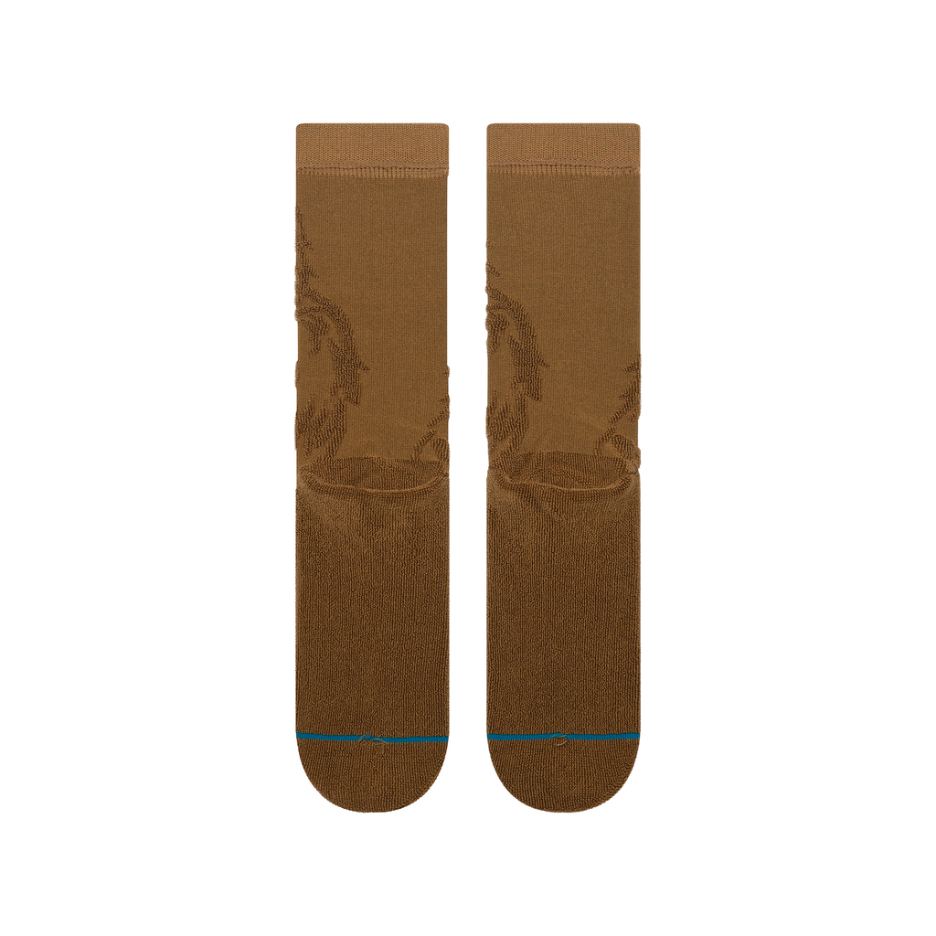 Stance Star Wars x Reverse Chewie Crew Socks - TOBACCO, back view