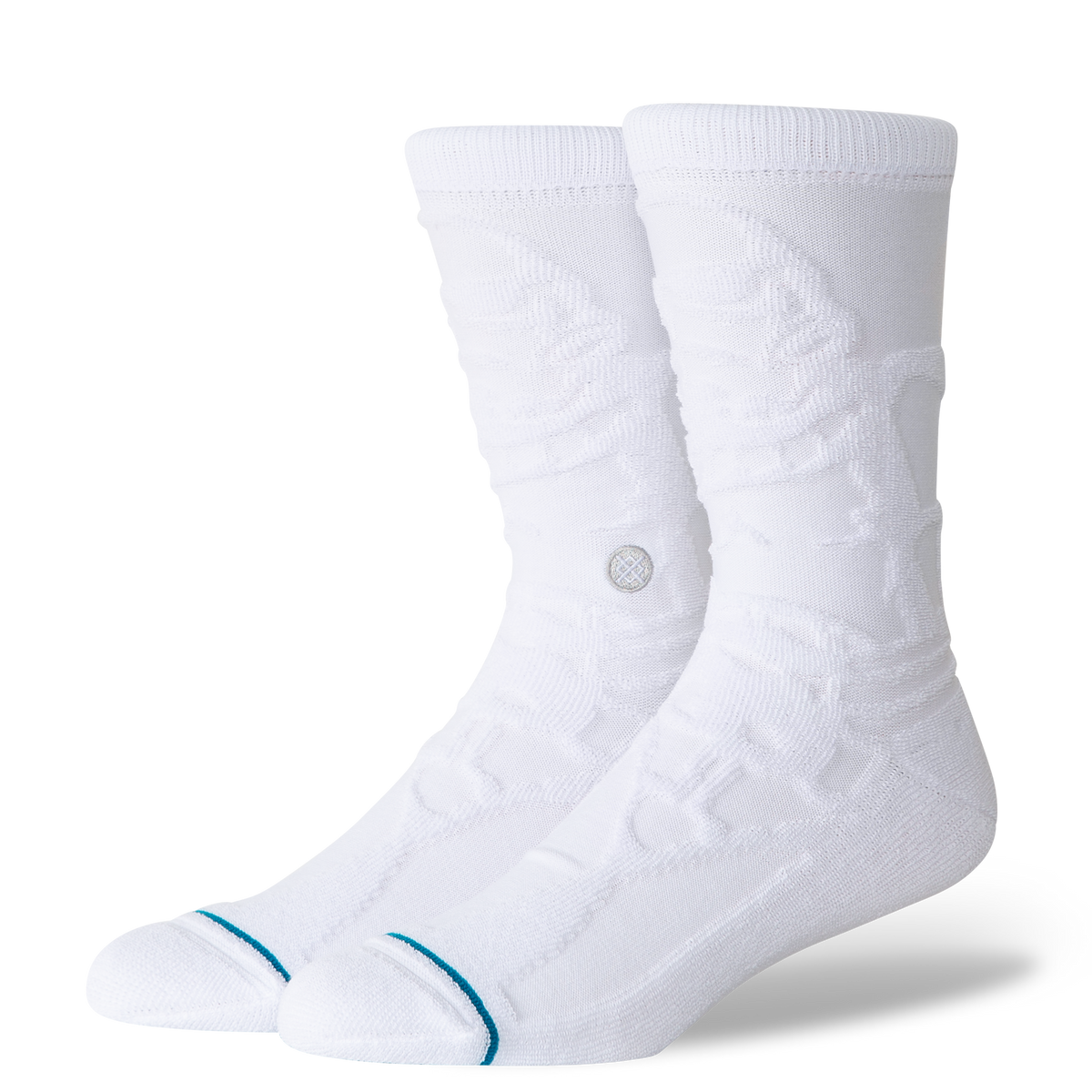 Stance Star Wars x Reverse Trooper Crew Socks - WHITE, front view