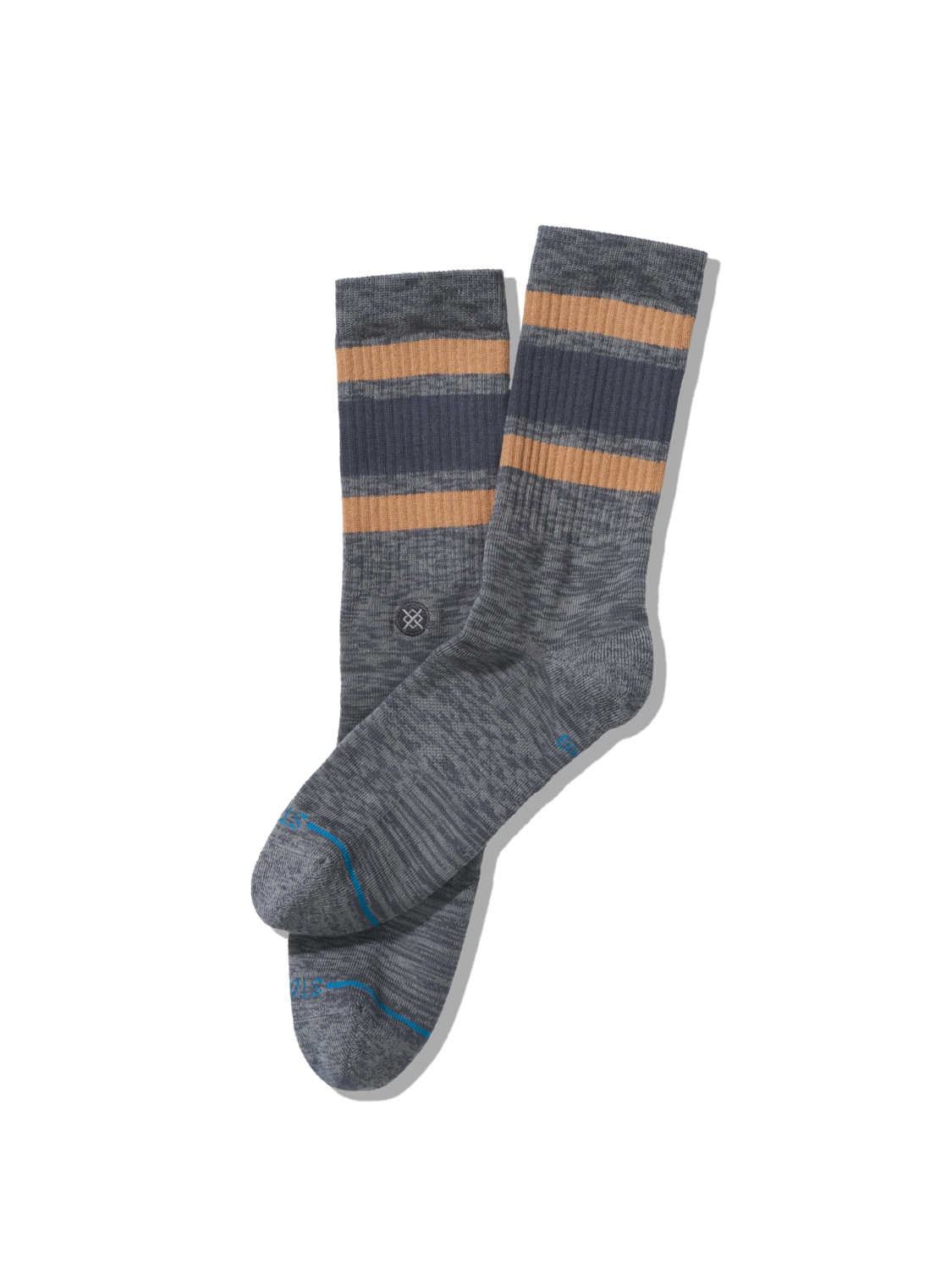 Stance Slub Boyd Crew Socks - PAVEMENT, alternate view