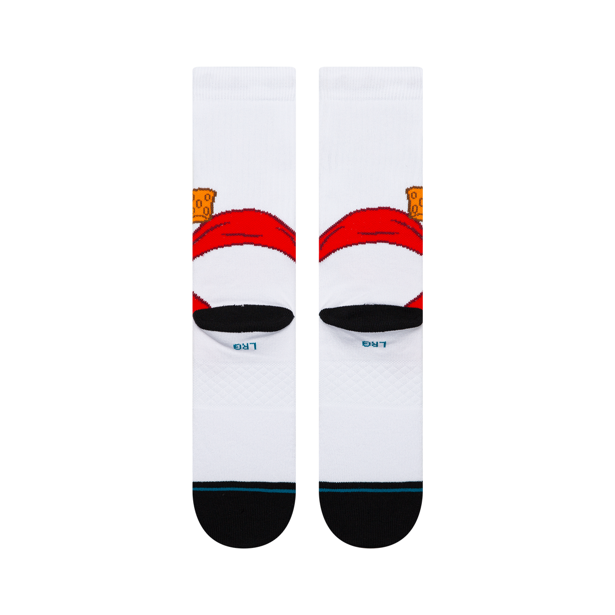 Stance Frosty The Snowman Crew Socks - WHITE, back view