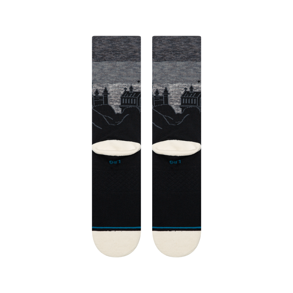 Stance Harry Potter X Hogwarts Castle Crew Socks - BLACK, back view