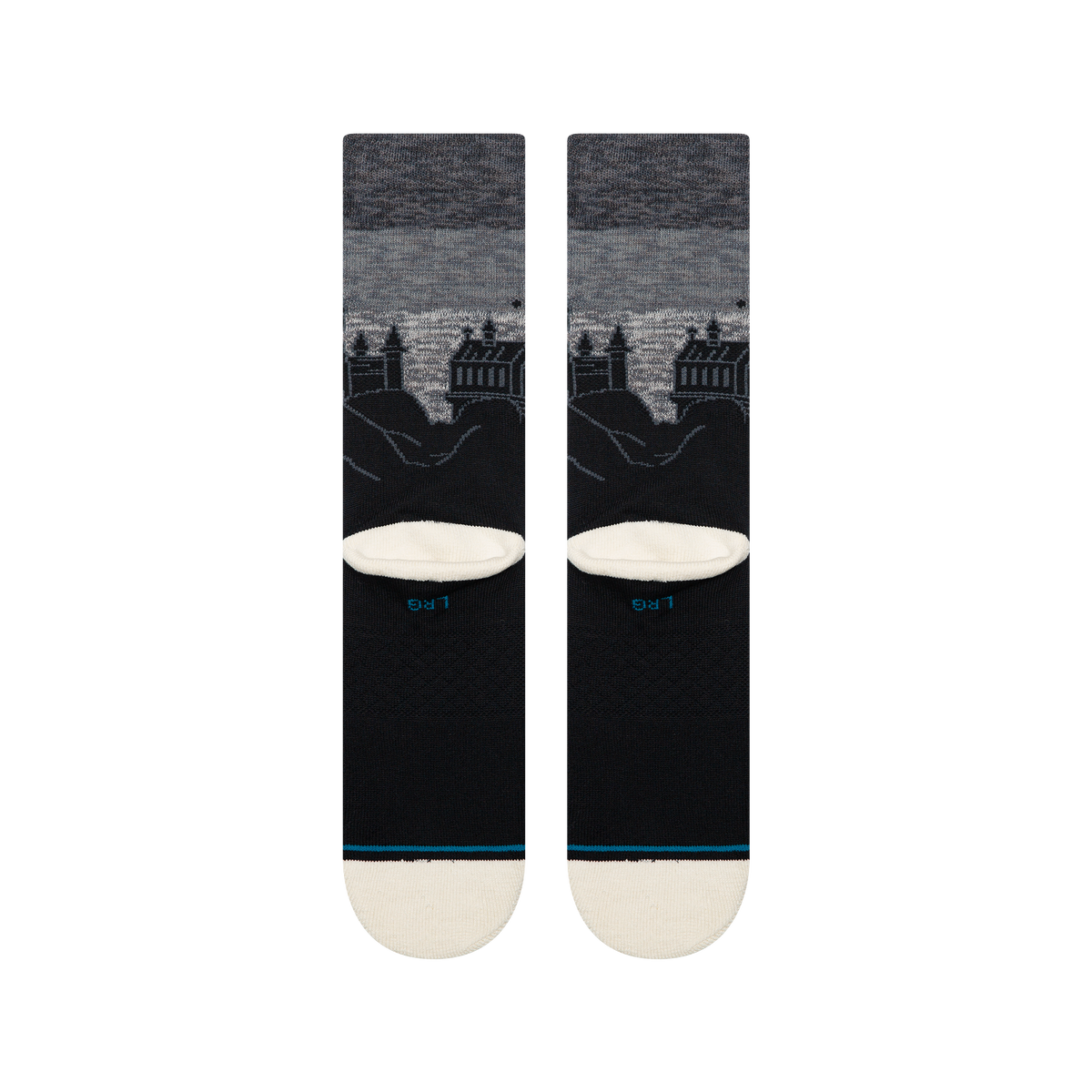 Stance Harry Potter X Hogwarts Castle Crew Socks - BLACK, back view