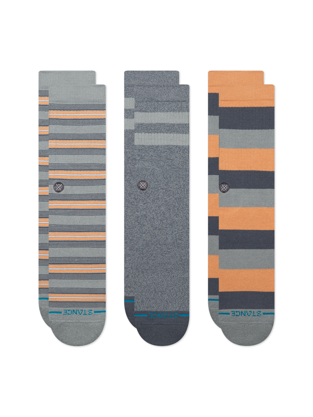 Stance Sabot Crew Socks - 3 Pack - GREY, alternate view