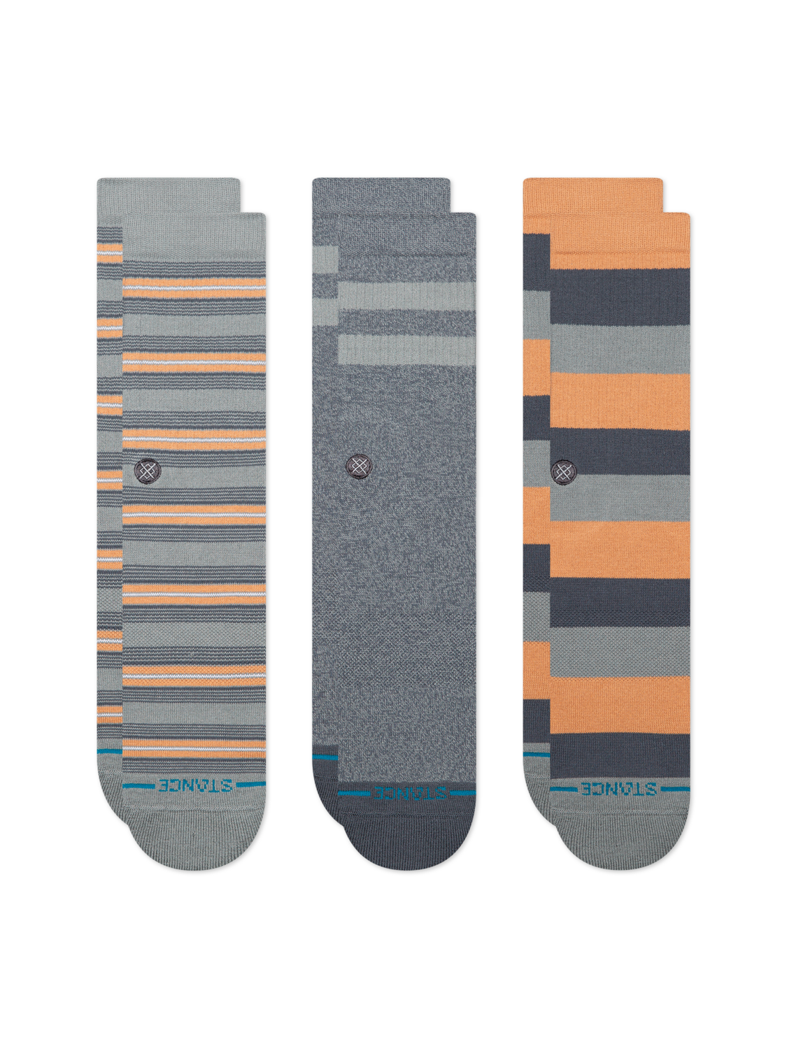 Stance Sabot Crew Socks - 3 Pack - GREY, alternate view