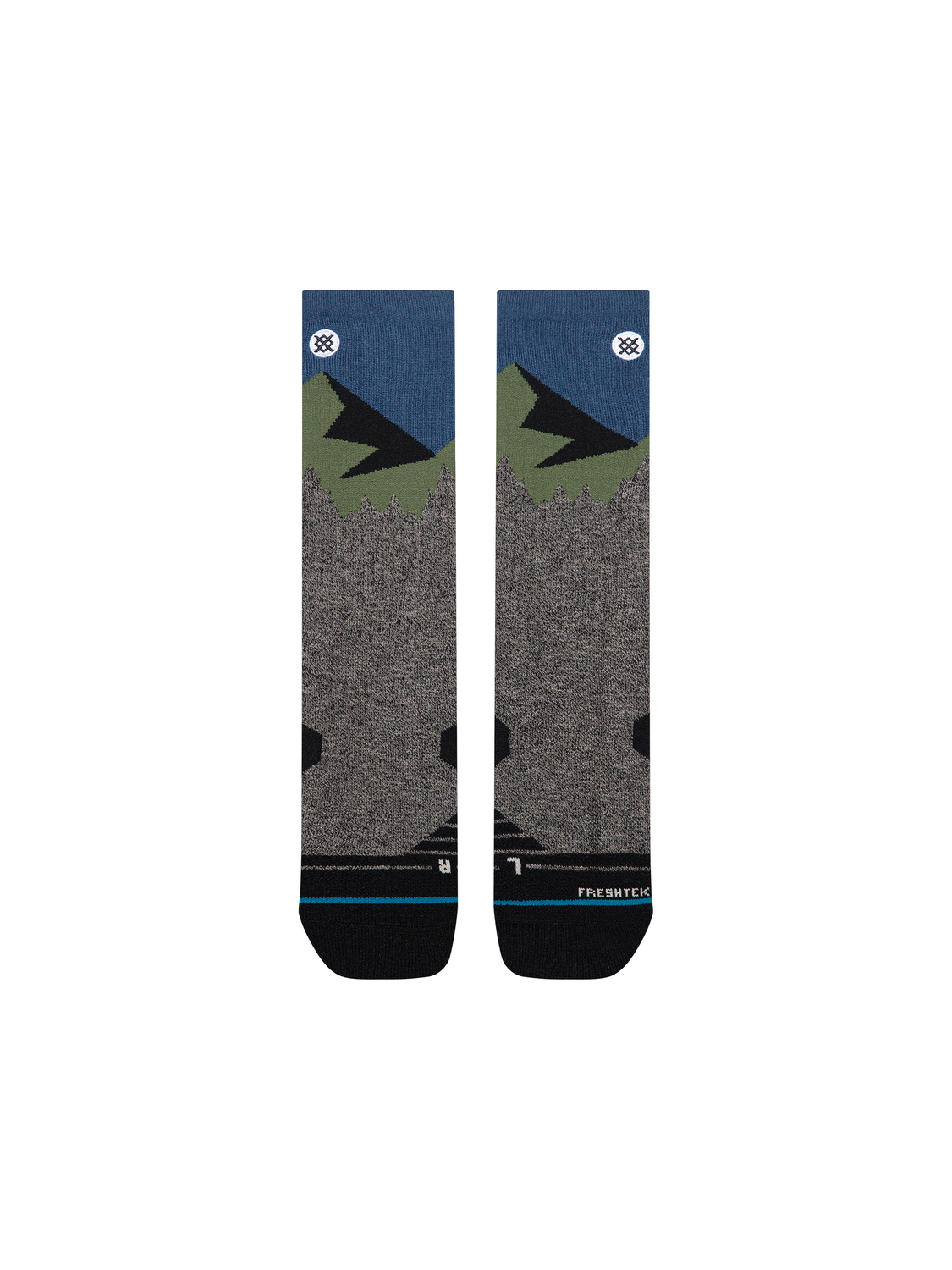 Stance South Face Hike Crew Socks - Black Heather detail