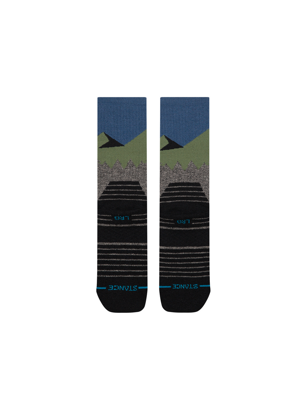 Stance South Face Hike Crew Socks - Black Heather detail 2