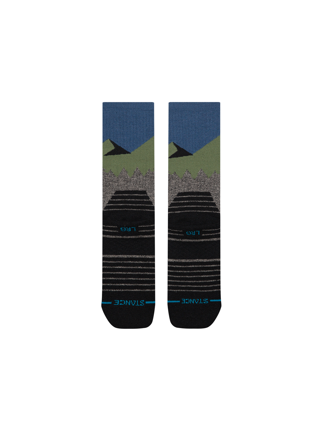 Stance South Face Hike Crew Socks - Black Heather detail 2