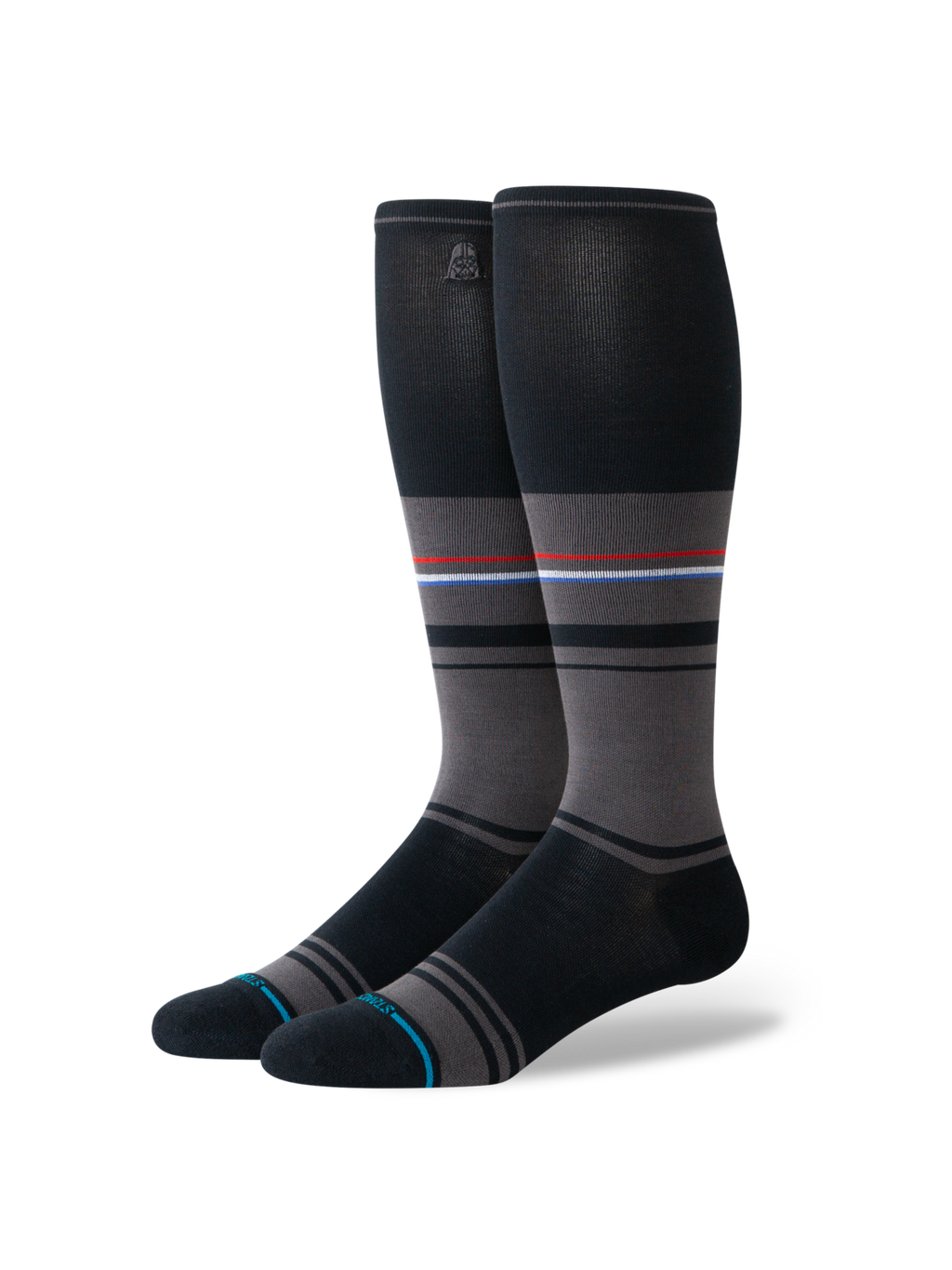 Stance Darkside Compression OTC Socks - BLACK, front view