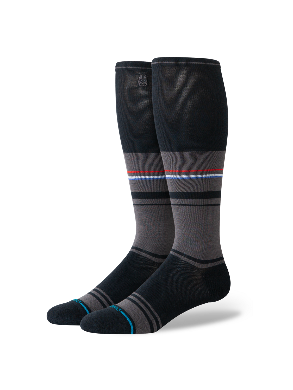 Stance Darkside Compression OTC Socks - BLACK, front view