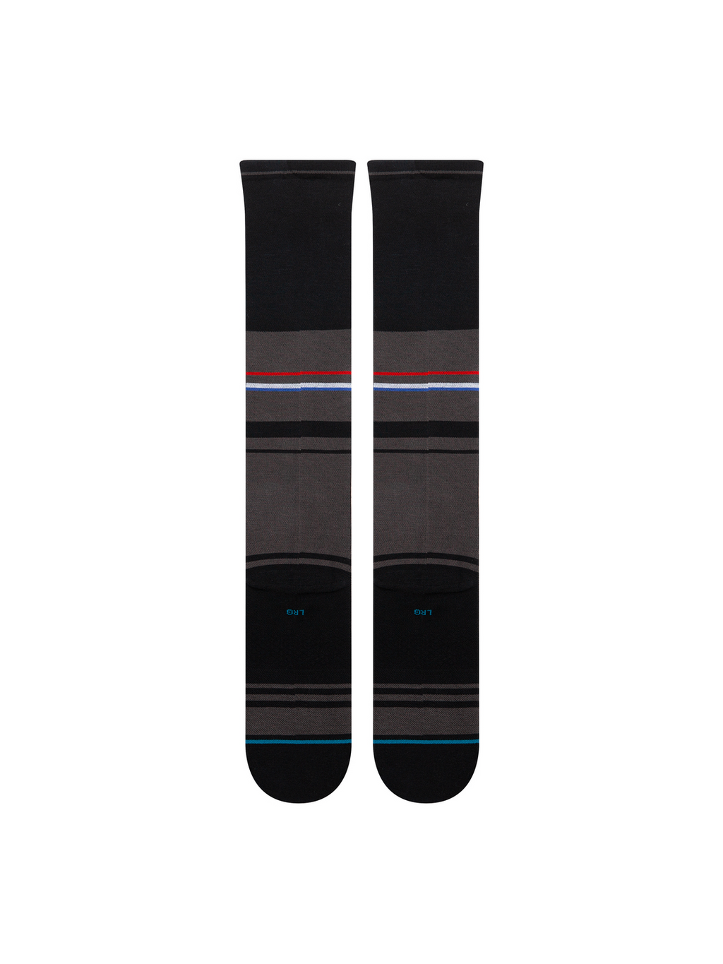 Stance Darkside Compression OTC Socks - BLACK, back view
