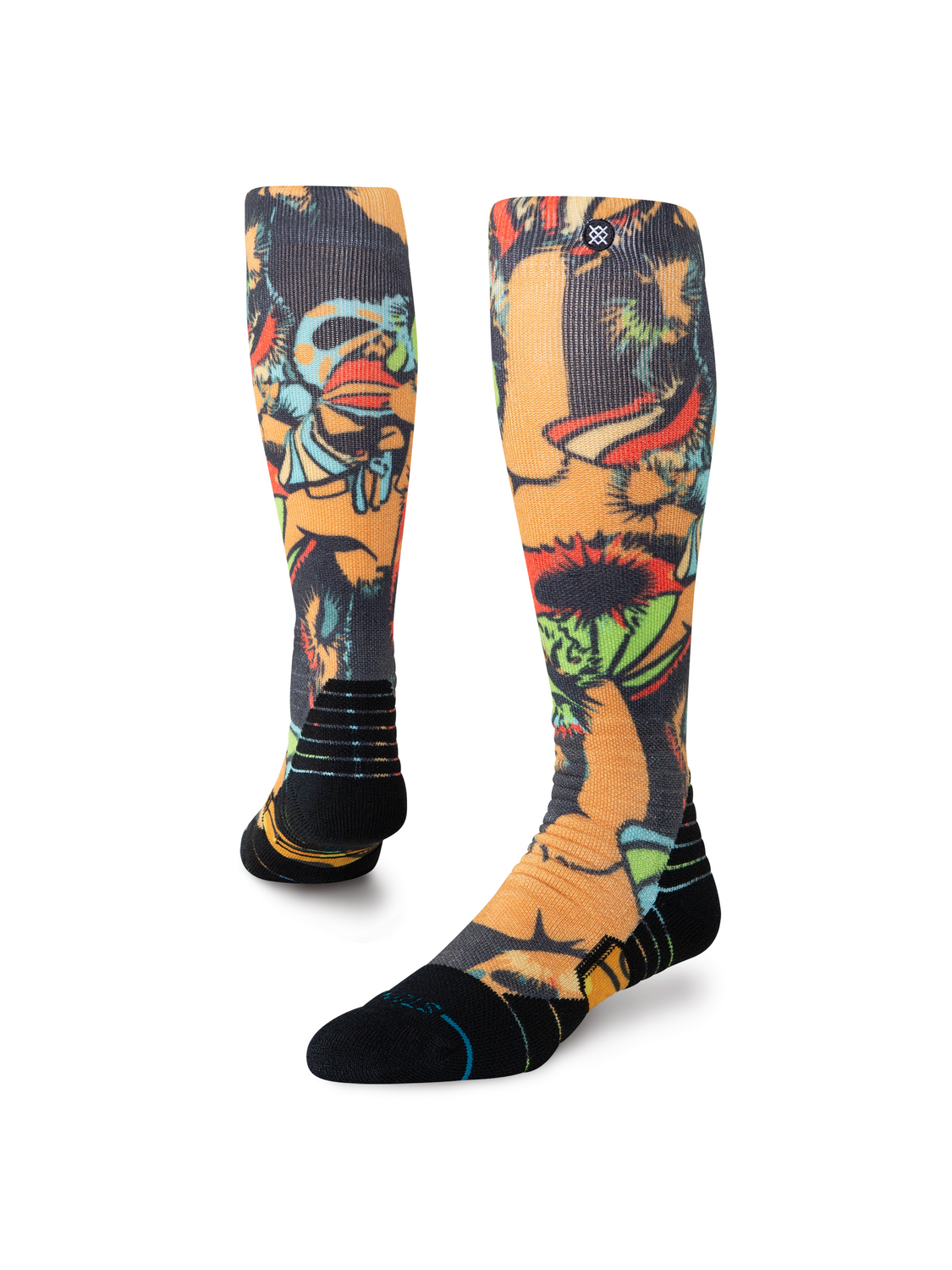 Stance Men's Mushies Mid Snow OTC Socks - Black