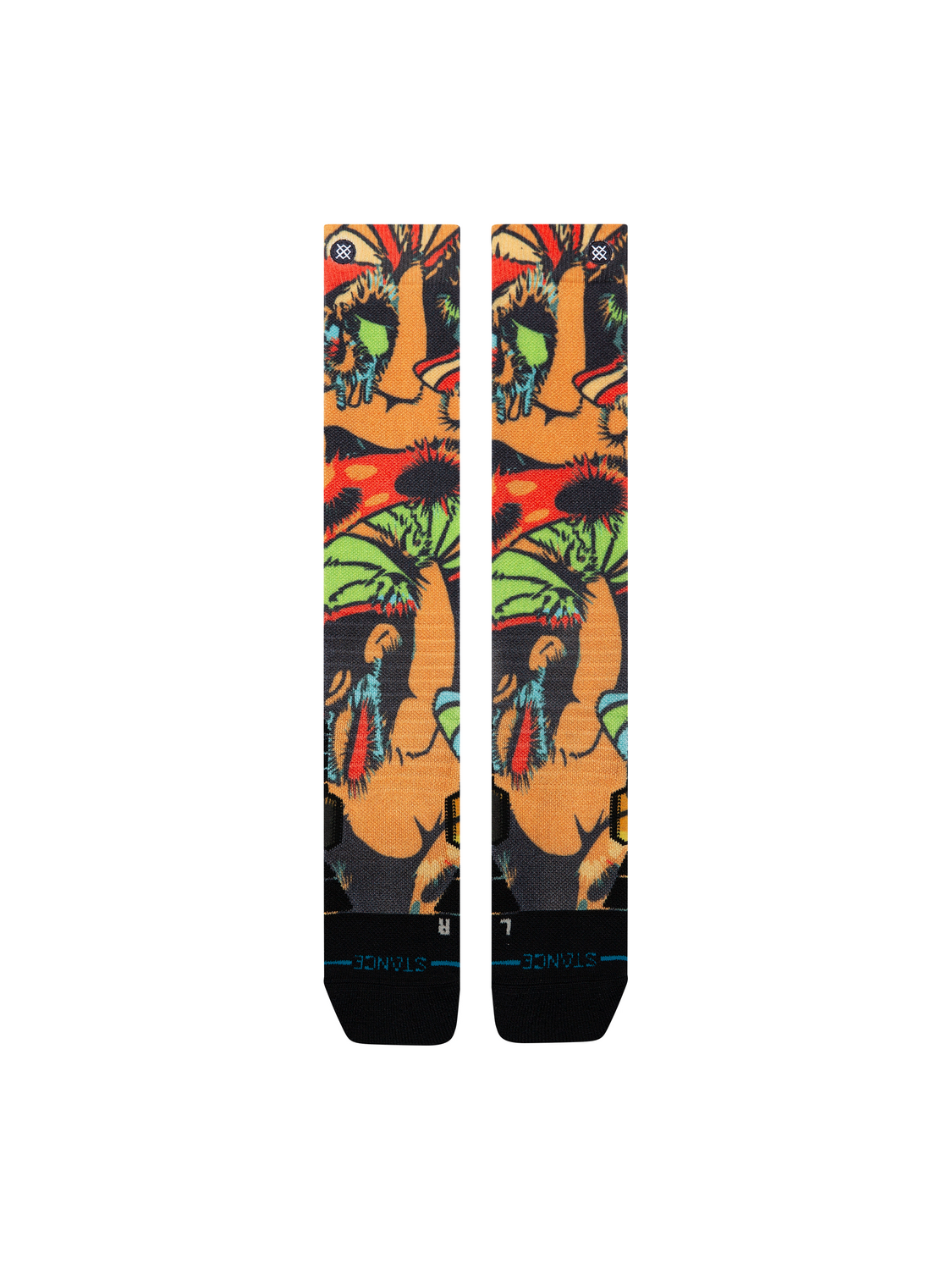 Stance Men's Mushies Mid Snow OTC Socks - Black detail
