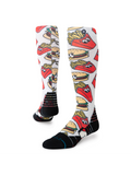 Stance Men's Combo Meal Mid Poly Snow OTC Socks - Red