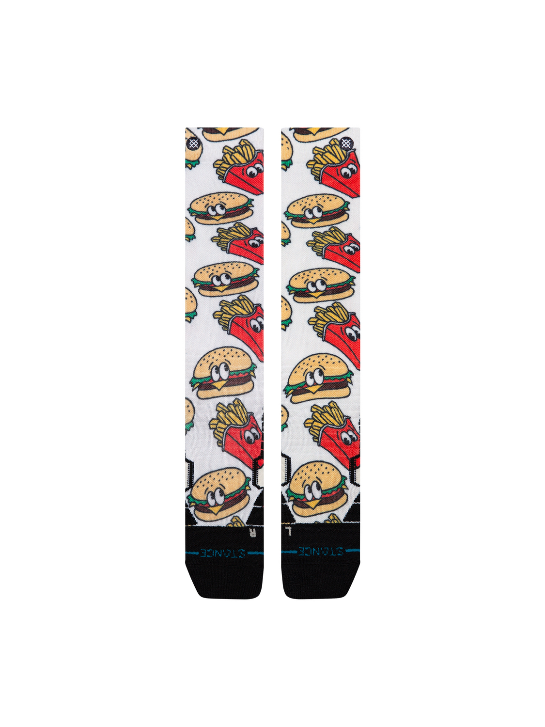 Stance Men's Combo Meal Mid Poly Snow OTC Socks - Red detail