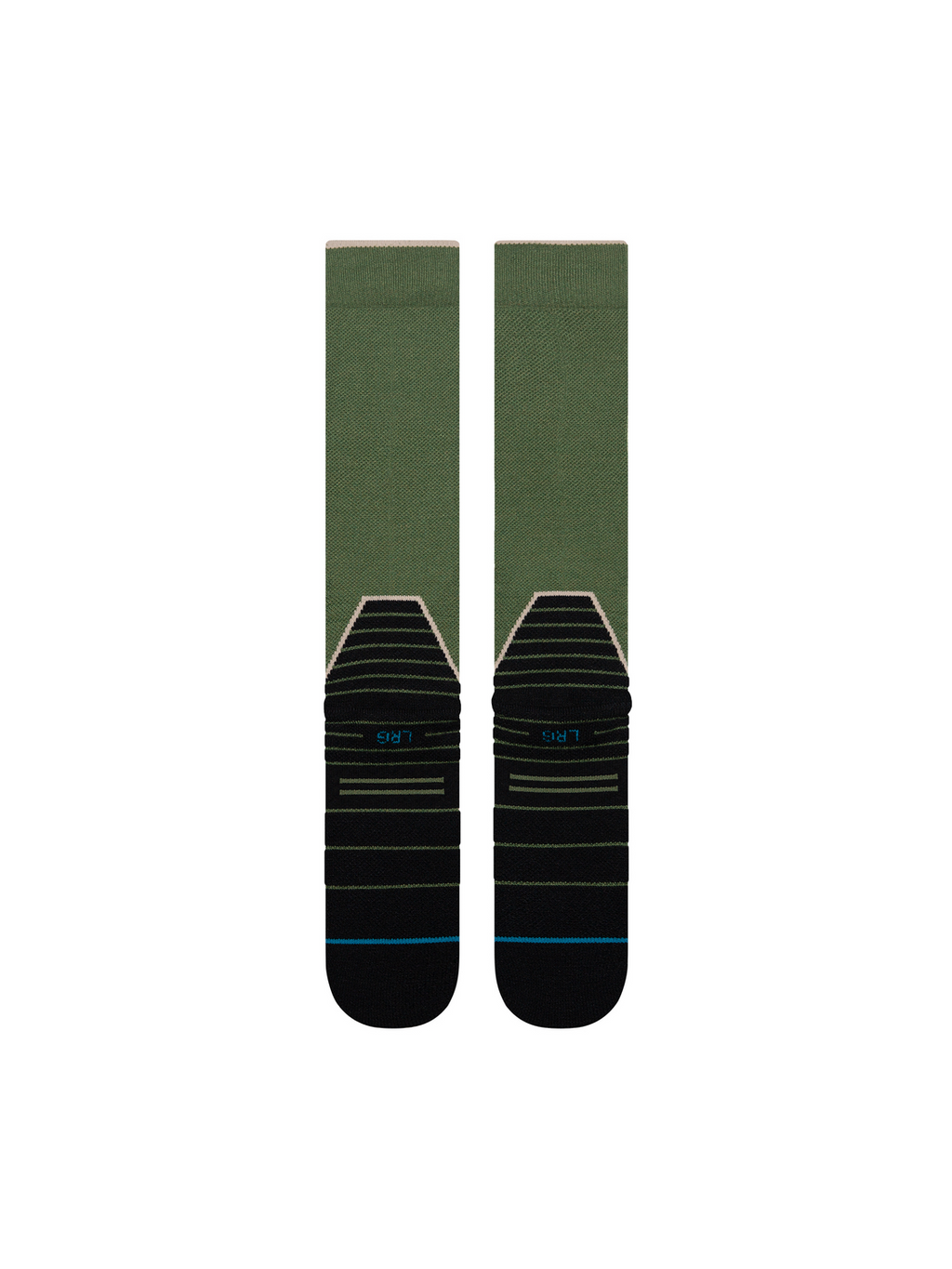 Stance Men's Contrast Mid Wool Snow OTC Socks - Green detail 2