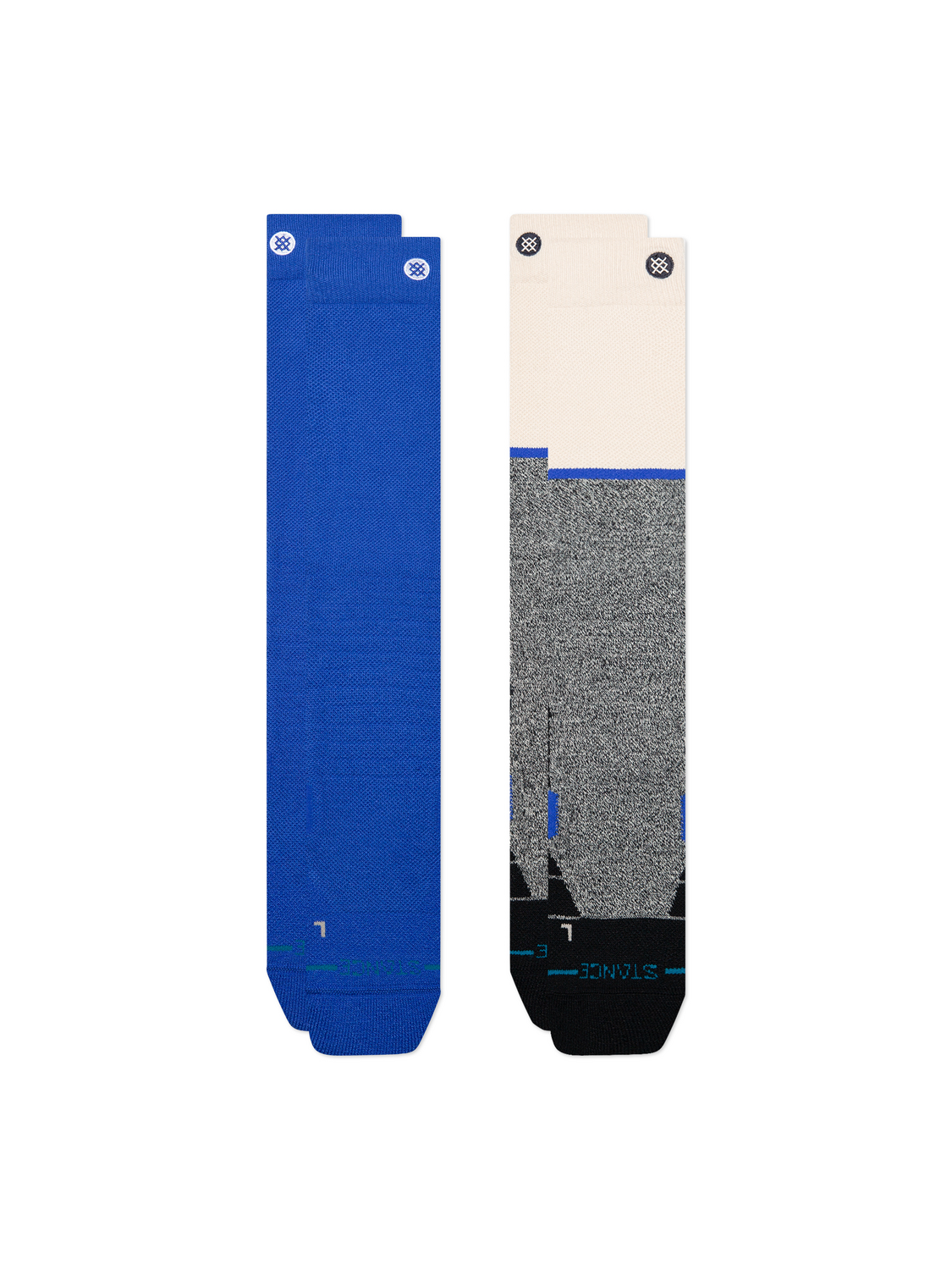 Stance Men's Dook Mid Poly Snow OTC Socks - 2 Pack - Blue