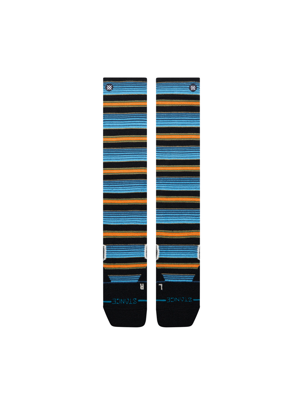 Stance Men's Serape Mid Poly Snow OTC Socks - Windward Blue detail