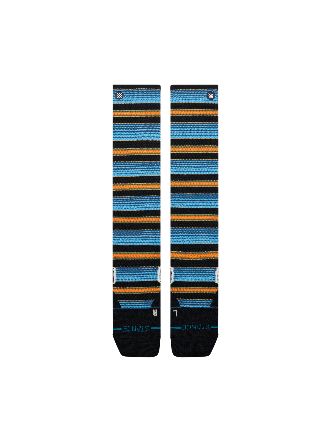 Stance Men's Serape Mid Poly Snow OTC Socks - Windward Blue detail