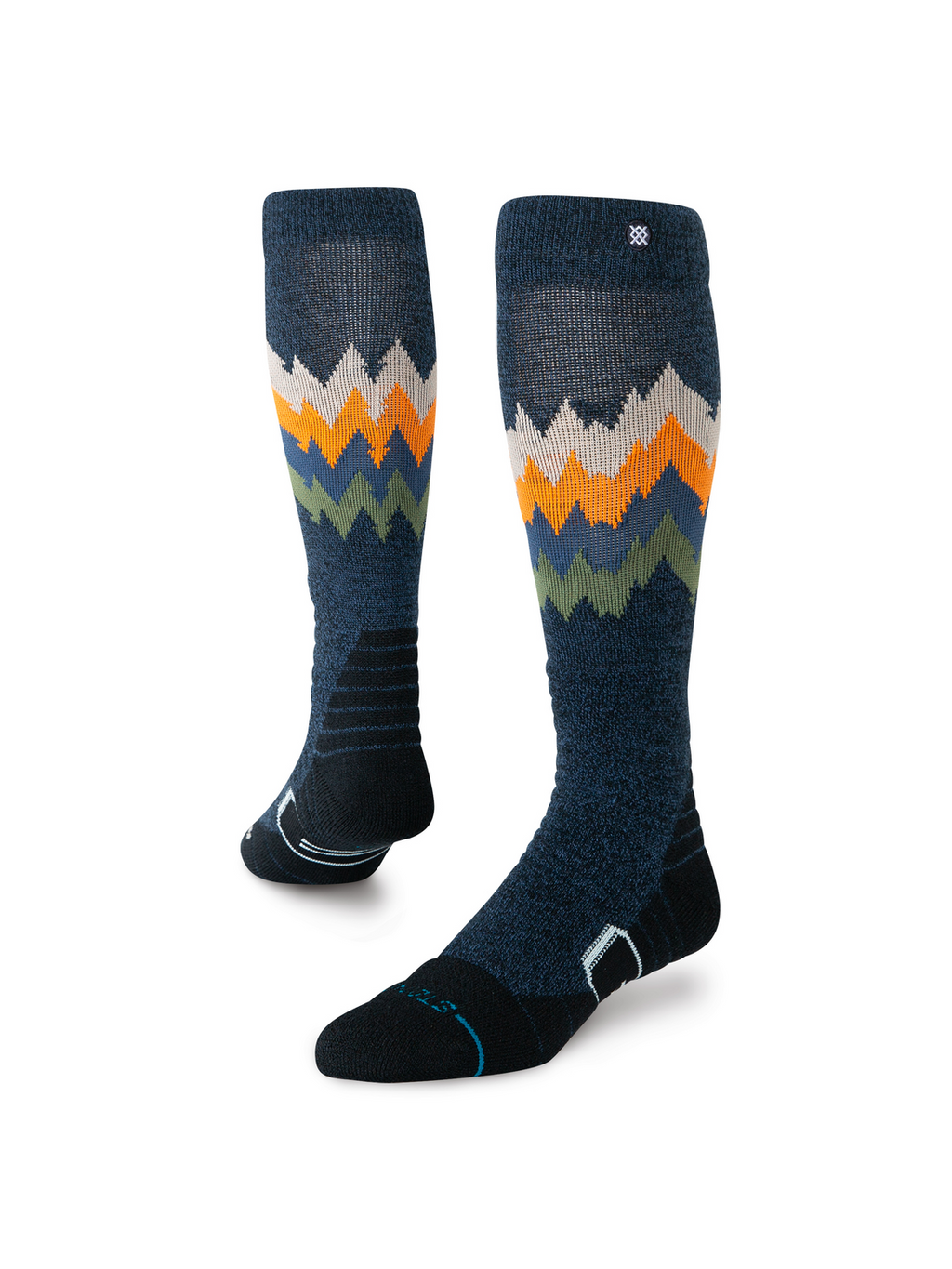 Stance Men's Thompson Mid Wool Snow OTC Socks - Navy Heather