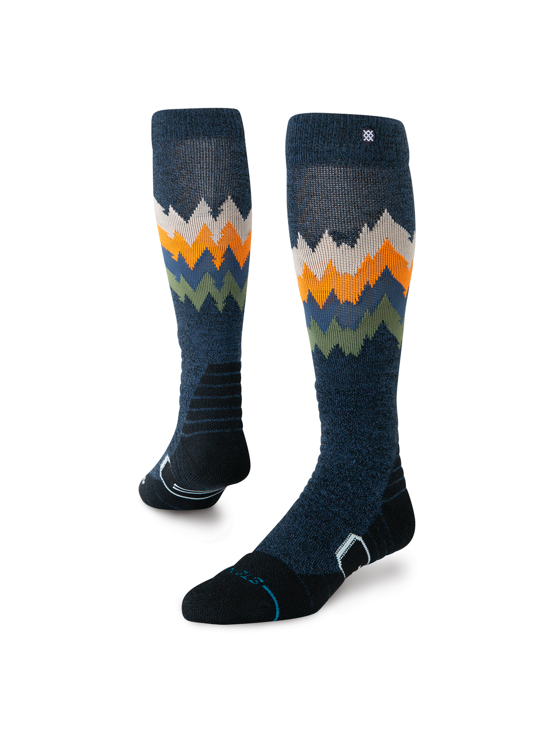 Stance Men's Thompson Mid Wool Snow OTC Socks - Navy Heather