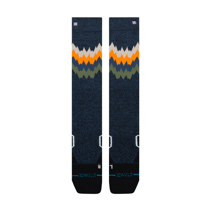 Stance Men's Thompson Mid Wool Snow OTC Socks - Navy Heather detail