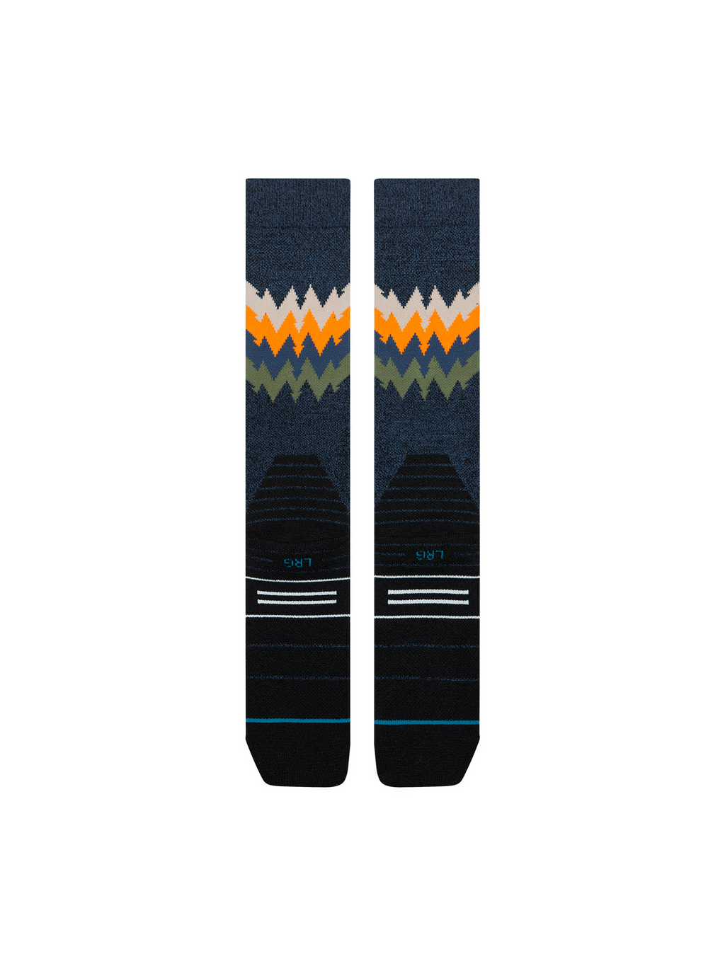Stance Men's Thompson Mid Wool Snow OTC Socks - Navy Heather detail 2