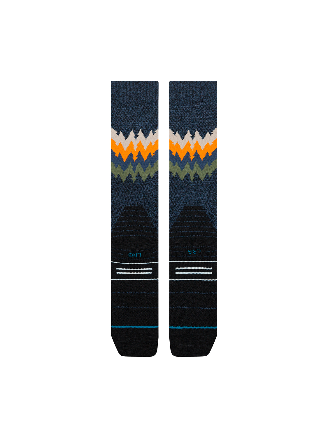 Stance Men's Thompson Mid Wool Snow OTC Socks - Navy Heather detail 2
