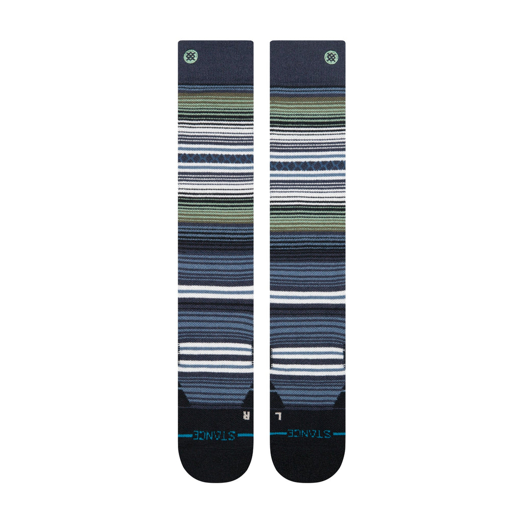 Stance Curren Mid Wool Snow Socks - Navy, back