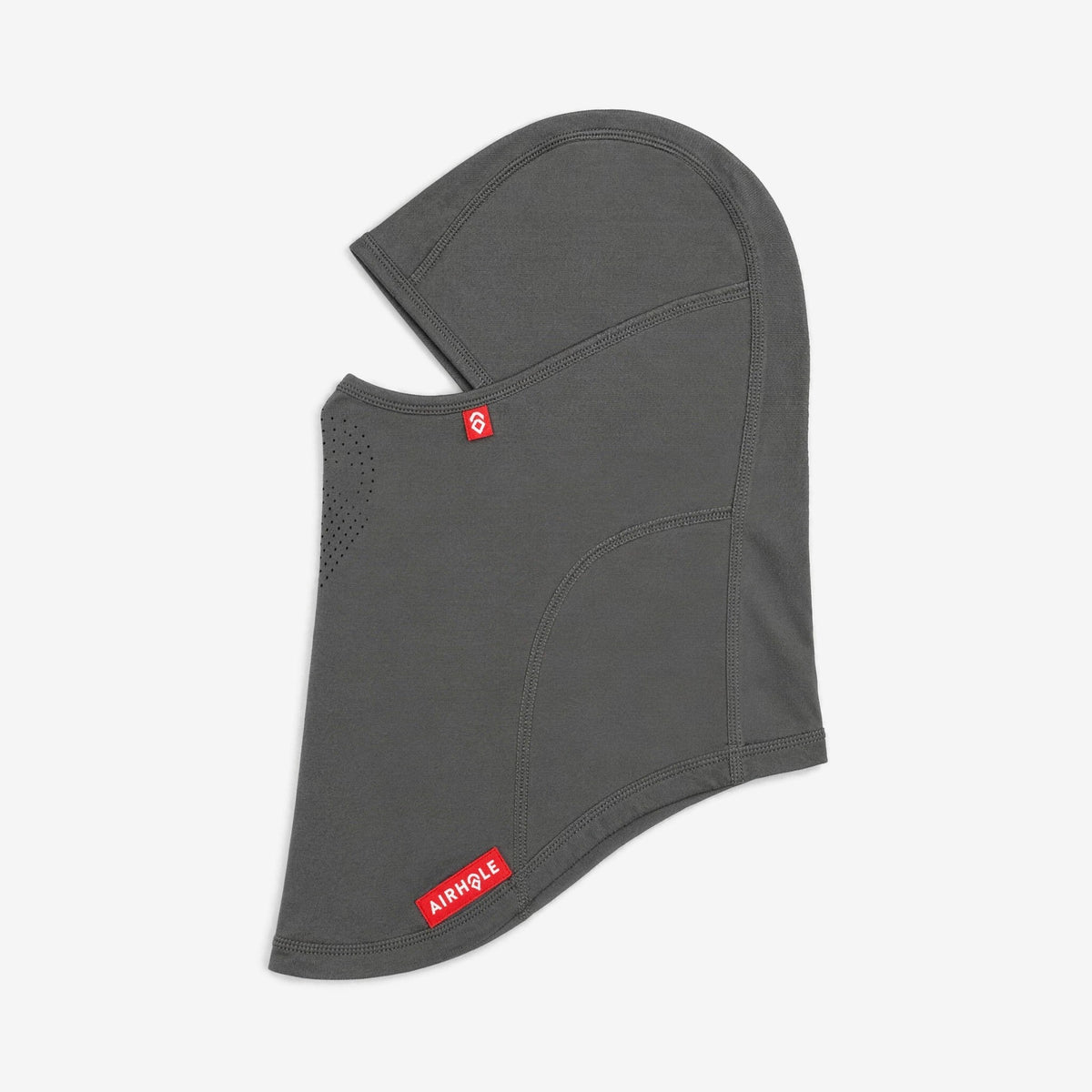 Airhole Laser Mouth Drytech Balaclava - Charcoal, flat lay