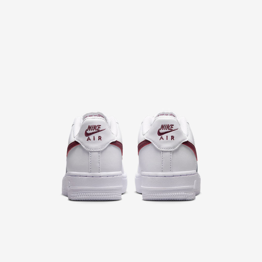 Nike Air Force 1 Older Kids' - White/Pink Smoke - rear