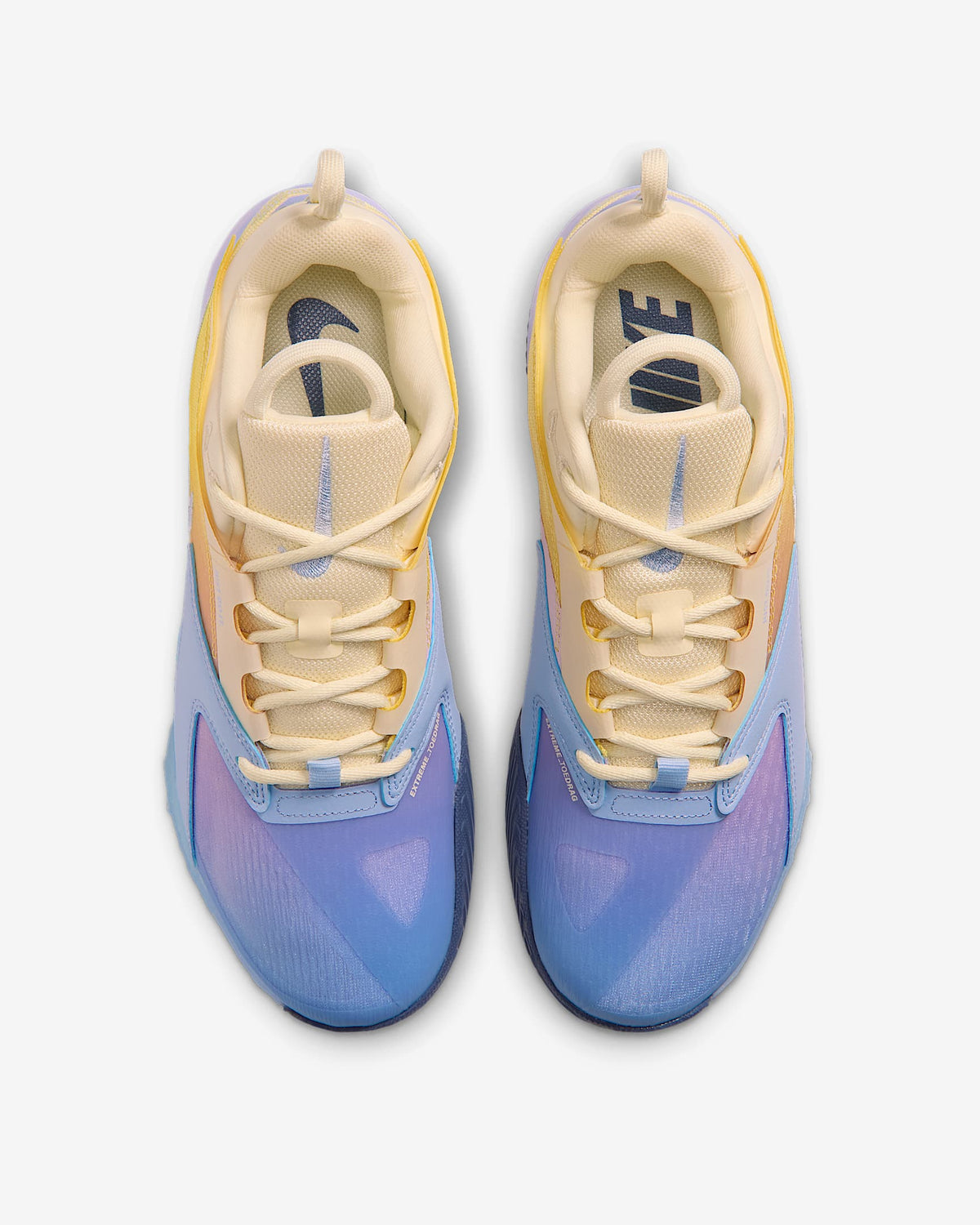 Nike Women's HyperAce 3 SE Volleyball Shoes - Coconut Milk/Hydrogen Blue/Diffused Blue, top view