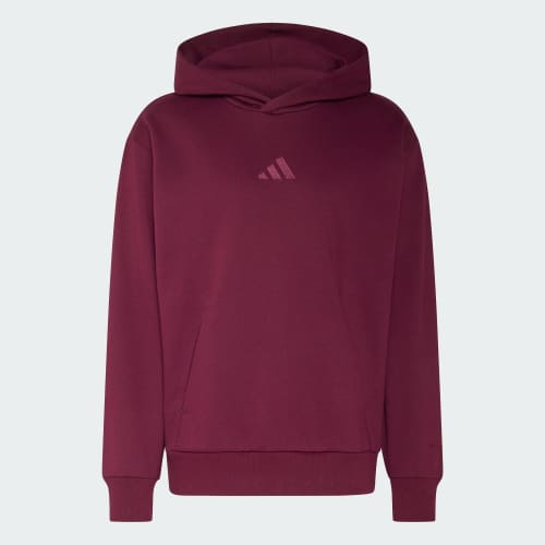 adidas ALL SZN Fleece Hoodie Burgundy laydown