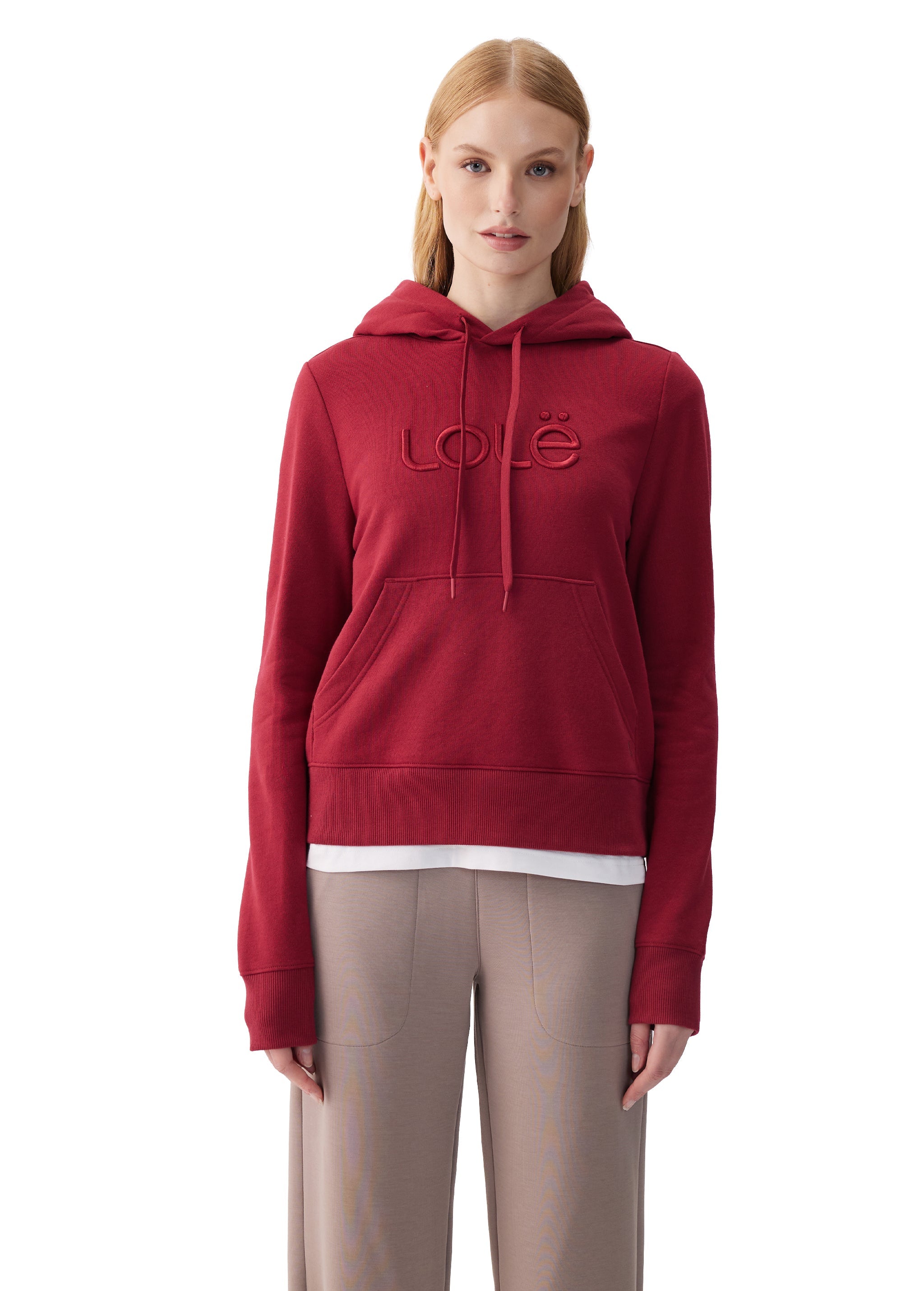 Lole Icone Women's Pullover Hoodie - GARNET