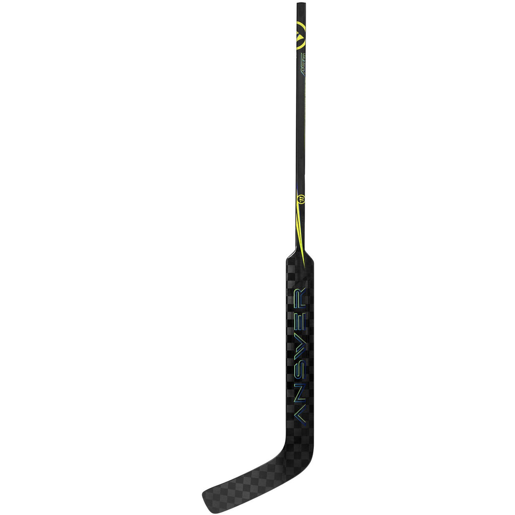 Warrior Senior Answer Goalie Stick - Black, front view