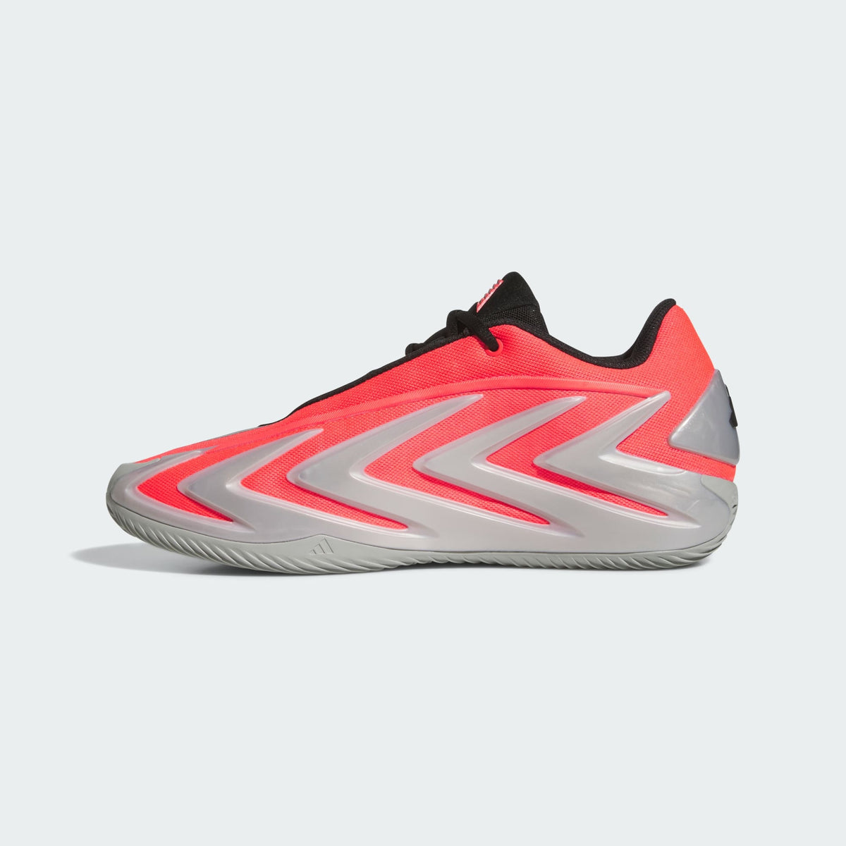 Adidas Anthony Edwards 3 Basketball Shoes - LUCID RED/SILVER METALLIC, medial view