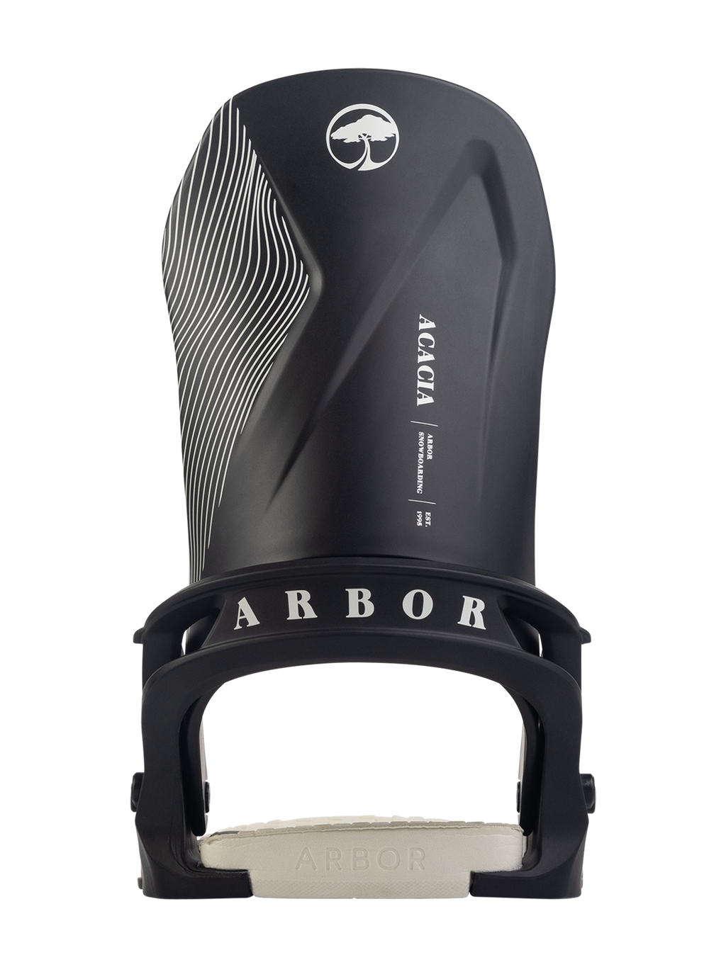 Arbor Women's Acacia Snowboard Binding - 2027 - BLACK / MARSHMALLOW, view 4