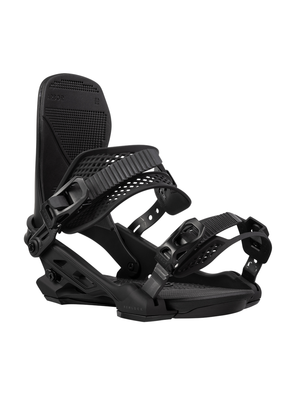 Arbor Hemlock Snowboard Binding - 2027 - BLACK / BLACK, view 2