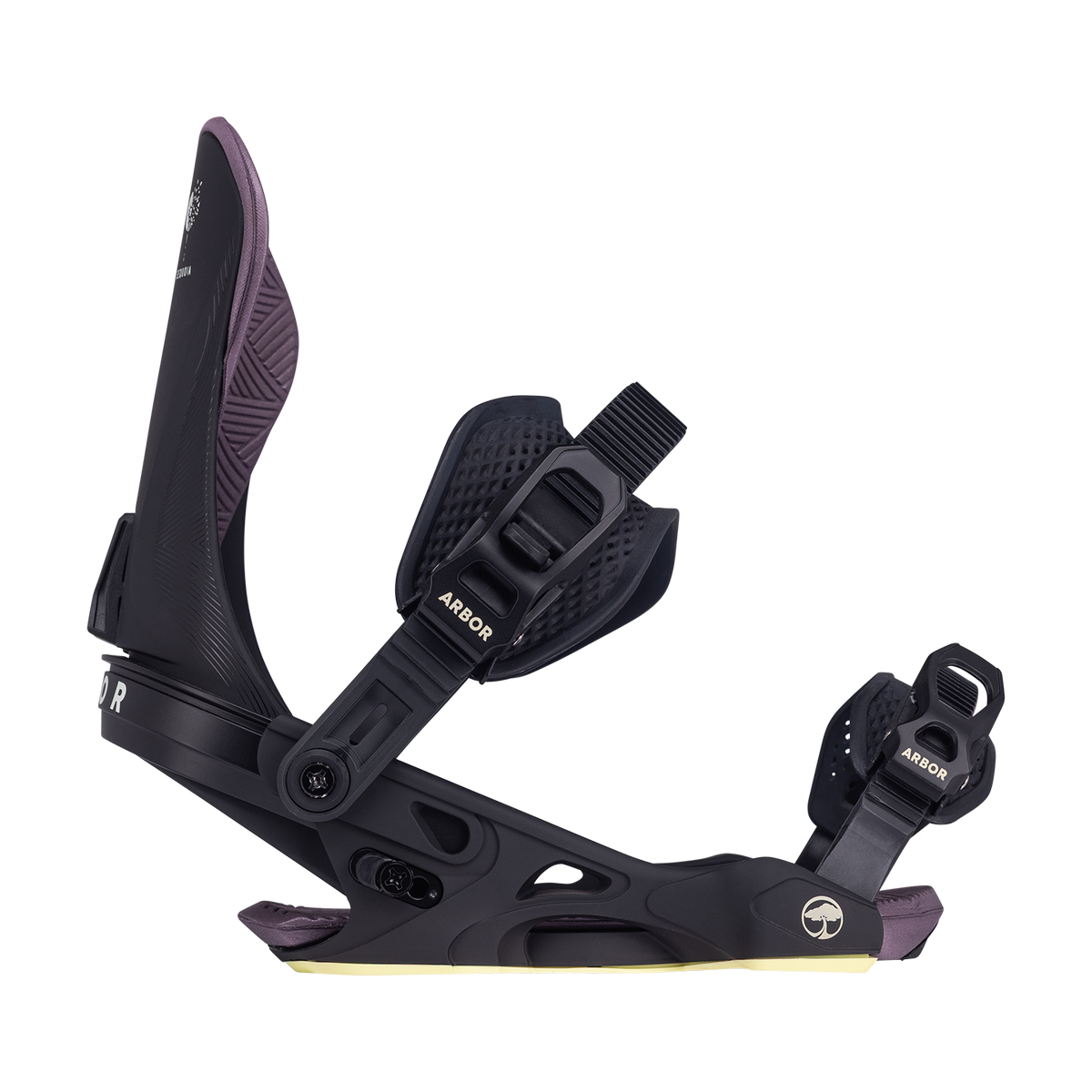 Arbor Women's Sequoia Snowboard Binding - 2027 - BLACK / PLUM, view 3