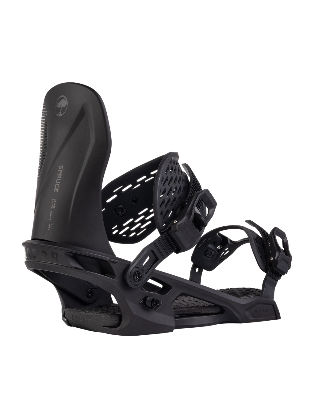 Arbor Spruce Snowboard Binding - 2027 - BLACK / BLACK, view 1