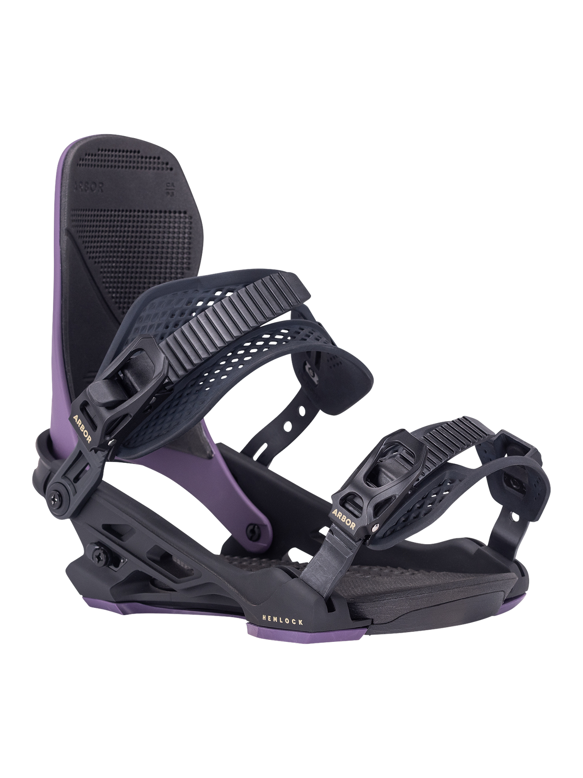 Arbor Hemlock Snowboard Binding - 2027 - EGGPLANT / BLACK, view 2
