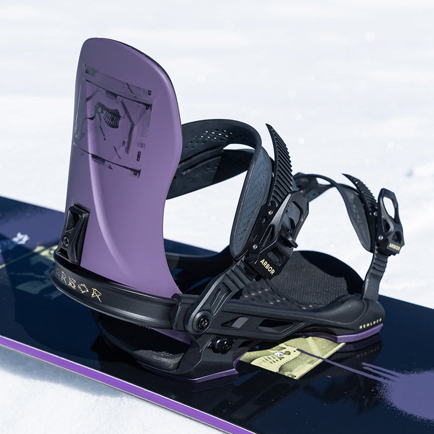 Arbor Hemlock Snowboard Binding - 2027 - EGGPLANT / BLACK, view 6