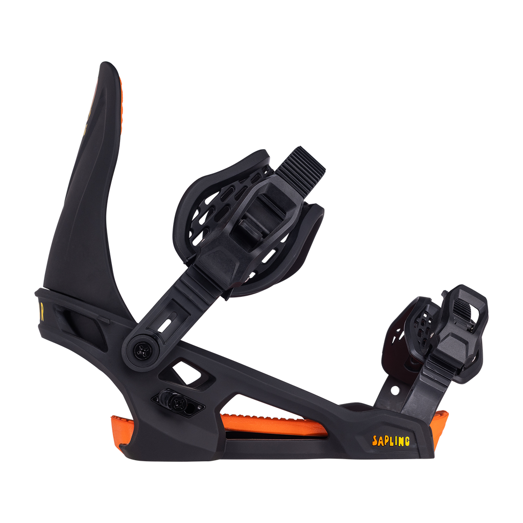 Arbor Sapling Snowboard Binding - 2027 - BLACK / ORANGE, view 3